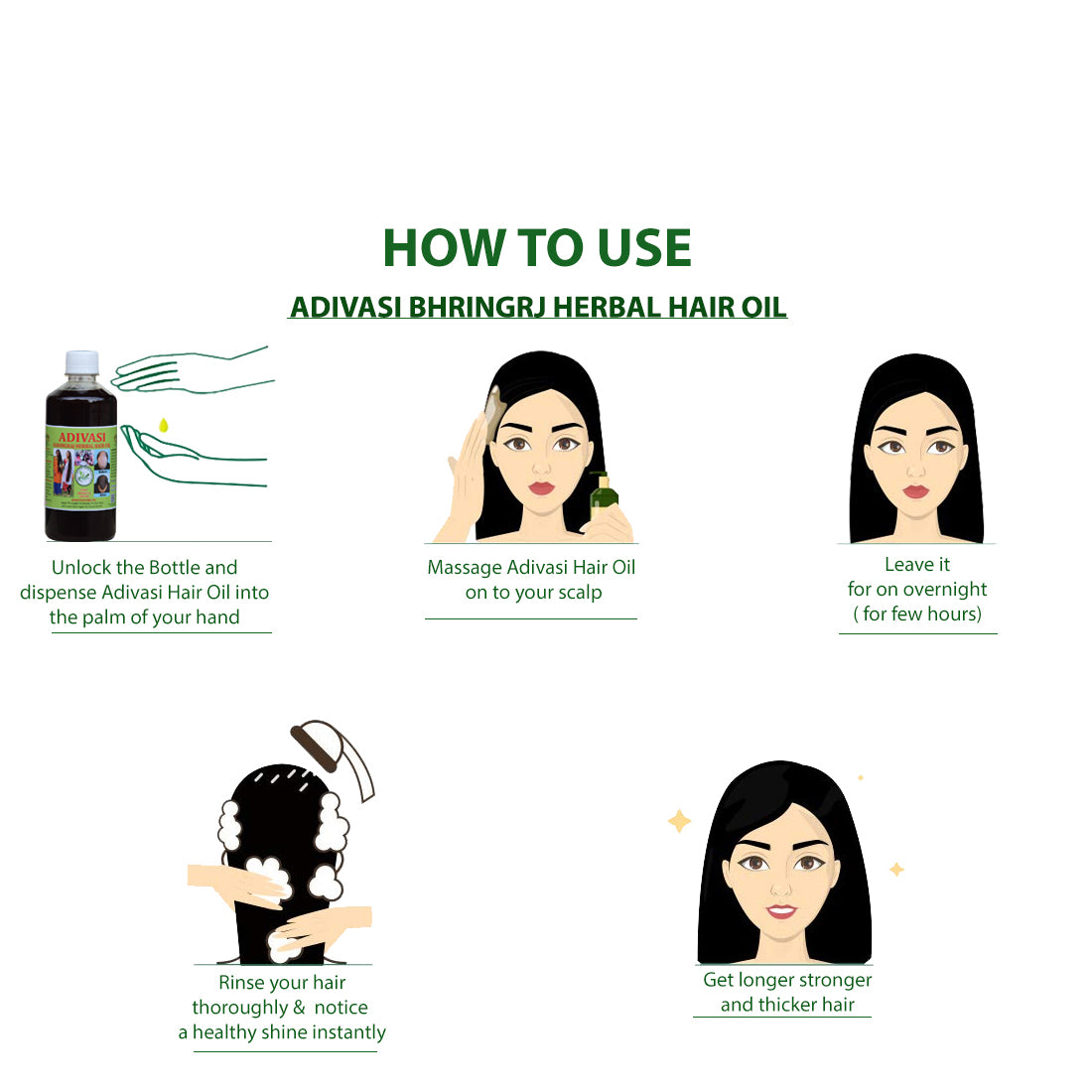 Adivasi Bhringraj Herbal Hair Oil [1000ml](with adivasi traditional ayurvedic technique)